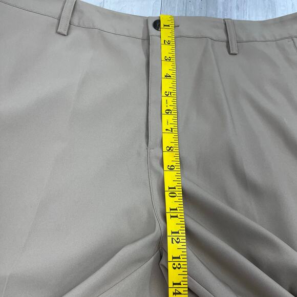 Adidas Climalite Tan Khaki Golf Preppy Lightweight Basic School Work Shorts 36 - Picture 8 of 9